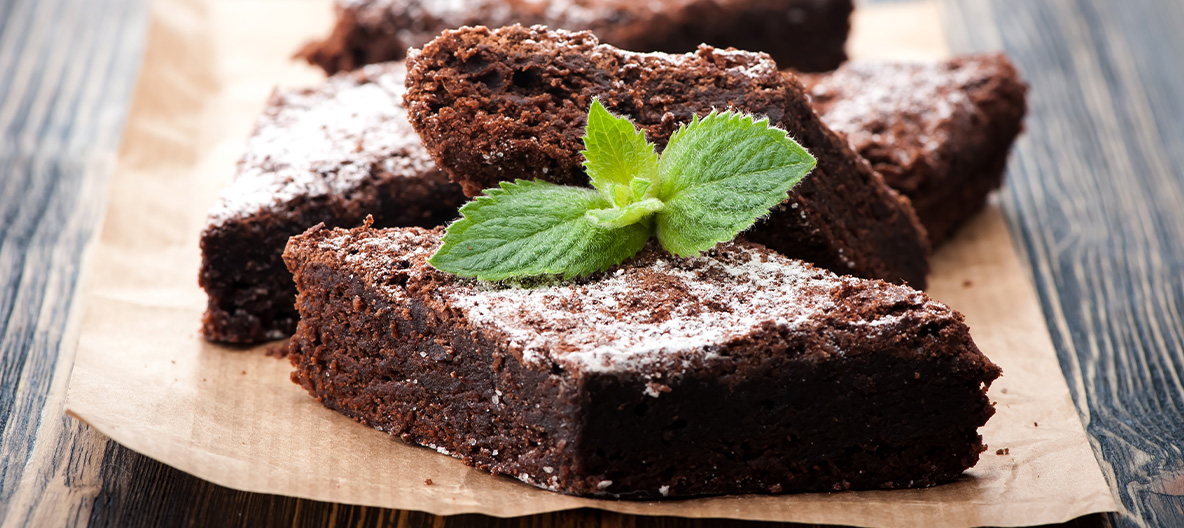 Brownies on a plate